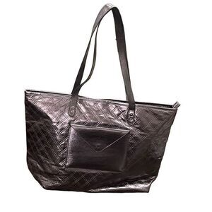 Silver quilted Bath and BodyWorks NWT tote